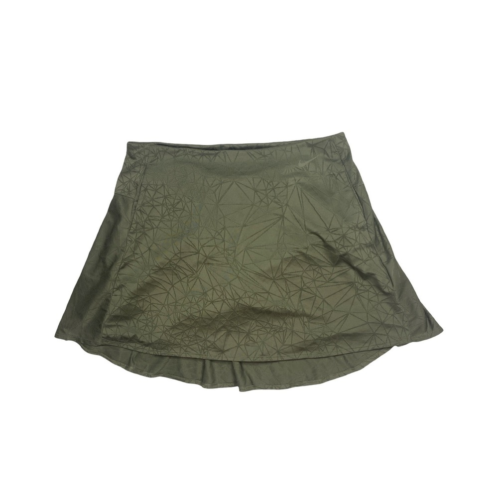 Nike Golf Dri-FIT Skort Olive Green Geometric Print Athletic Skirt Womens Large - Picture 6 of 11